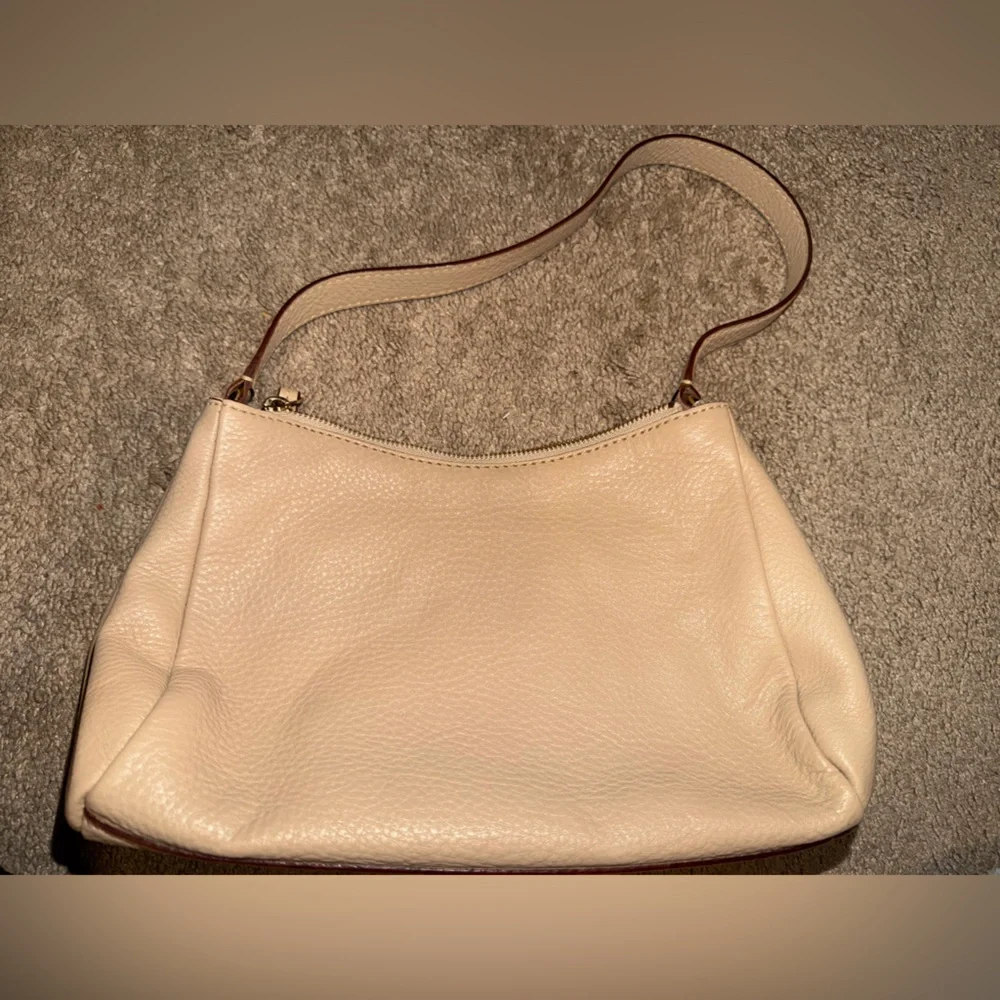 Kate Spade Beige Leather Shoulder Bag - Picture 6 of 9